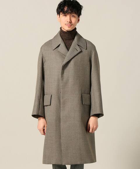 Auralee 17aw ダブルフェイスチェックロングコート オーラリー-